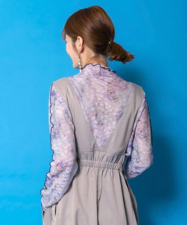 蕾絲暈染花朵內搭衣 