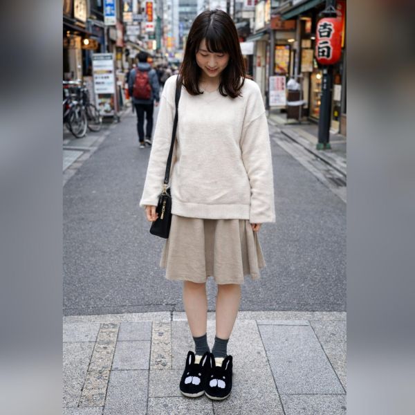 秋冬9月-兔兔造型毛鞋 