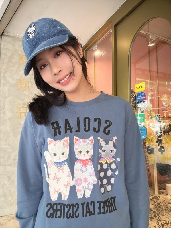 招財貓咪三姊妹 