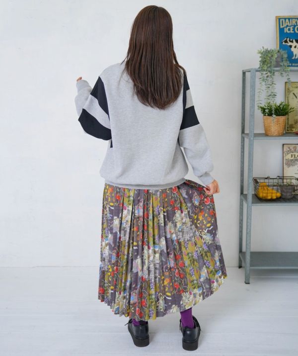 聚寶盆塗鴉百褶裙 