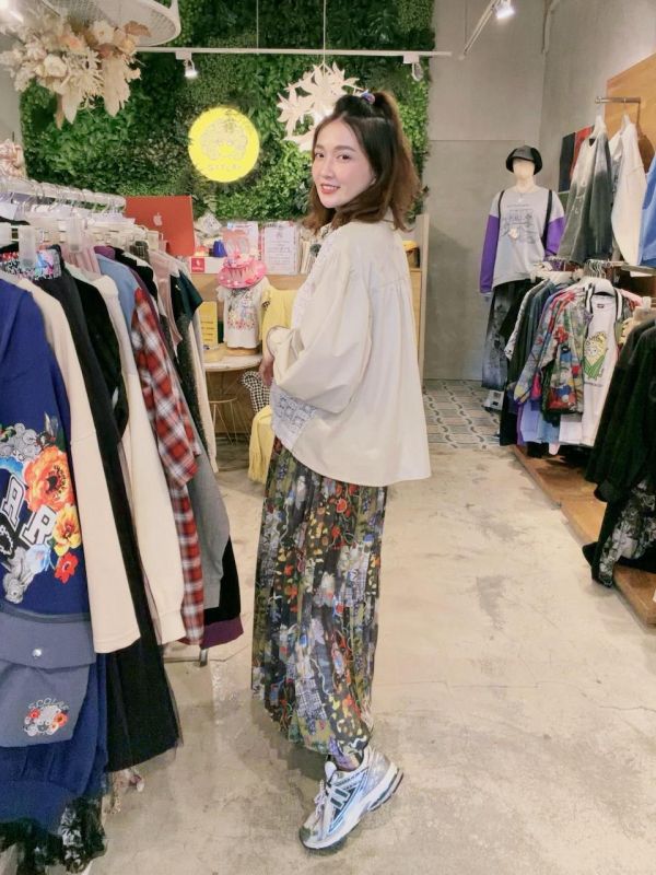 聚寶盆塗鴉百褶裙 