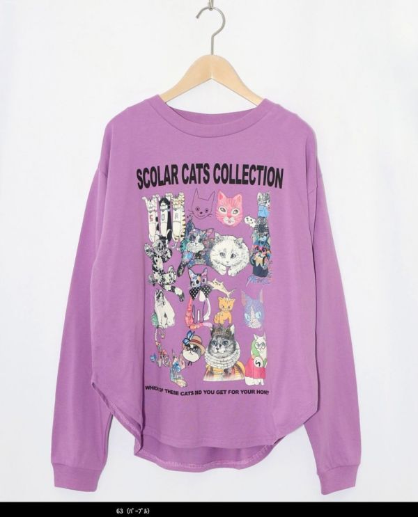 貓塗鴉集合上衣 