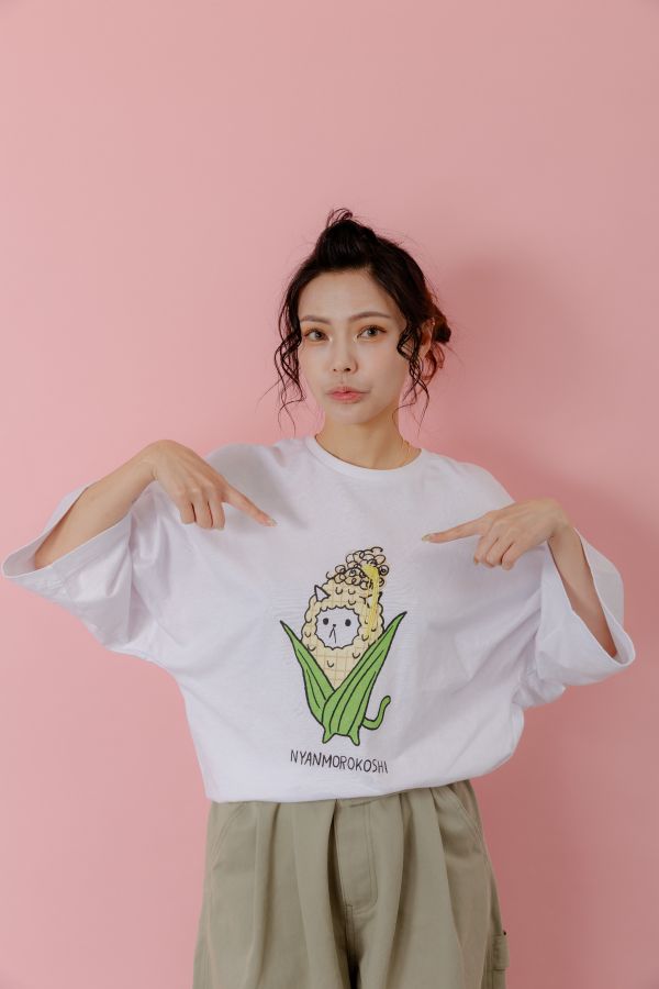 玉米鬚貓咪上衣 