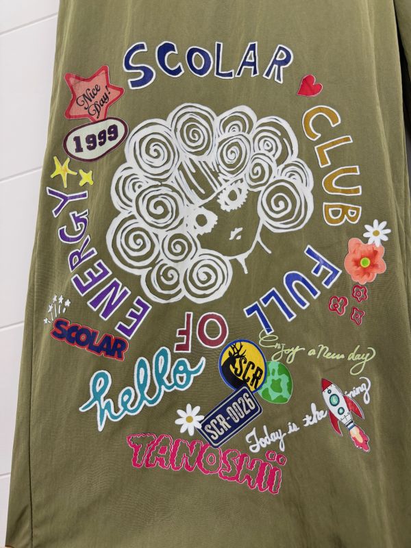 彩色娃頭縮口褲 