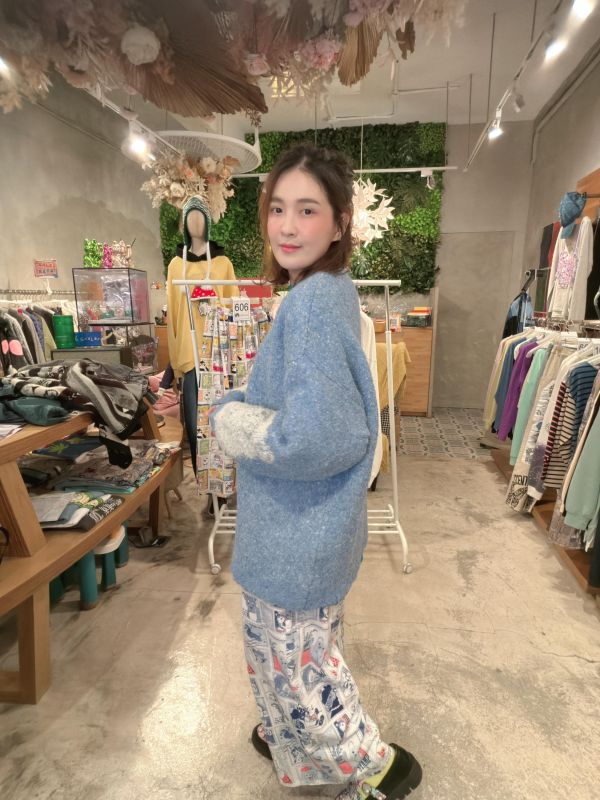 捲捲羊軟針織外罩 