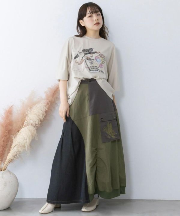 蝴蝶之鑰拼接造型裙 