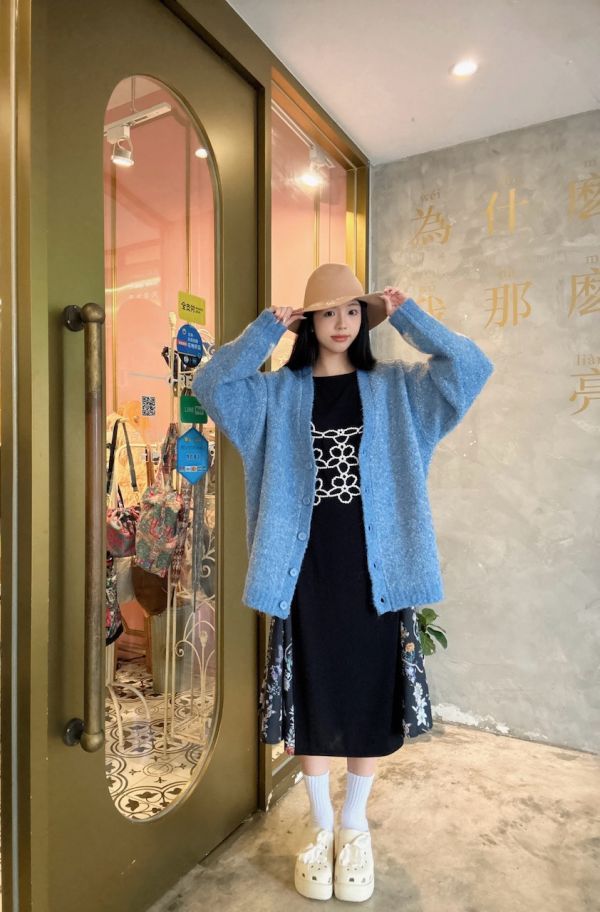 捲捲羊軟針織外罩 