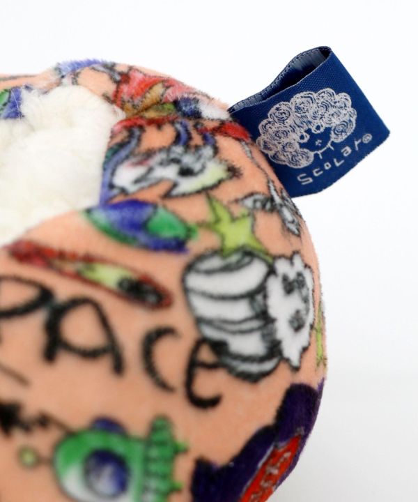 秋冬9月-滿版塗鴉造型毛鞋 