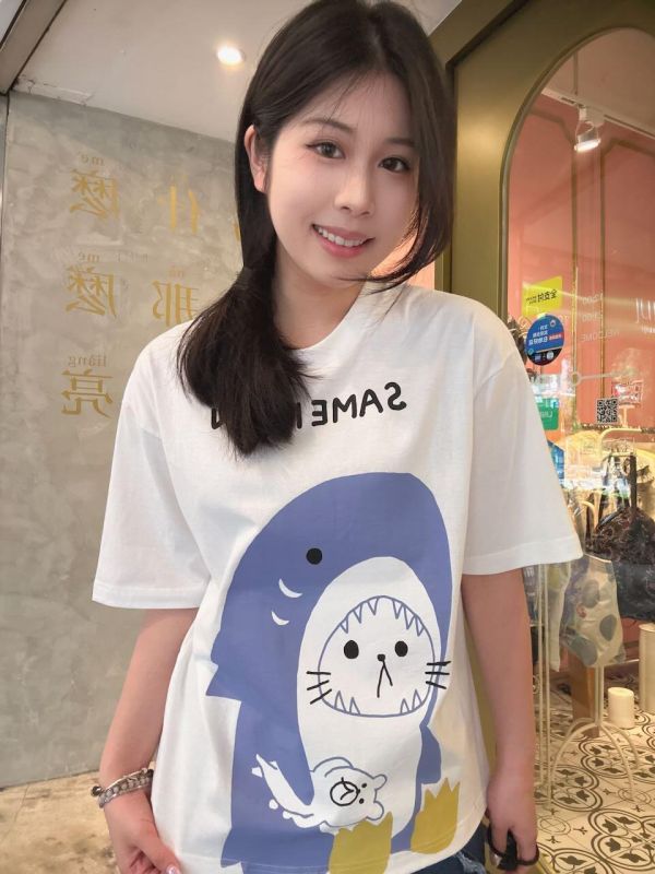 貓咪偽裝鯊魚企鵝上衣 