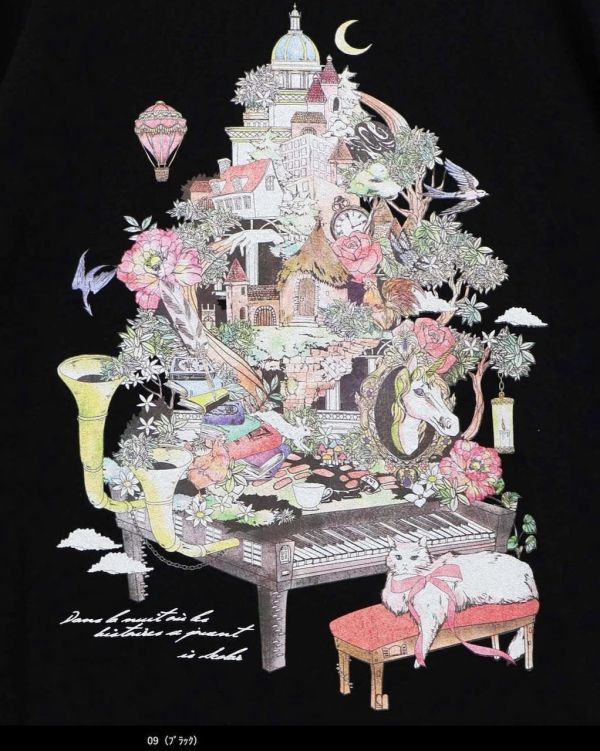 貓咪鋼琴城堡上衣 