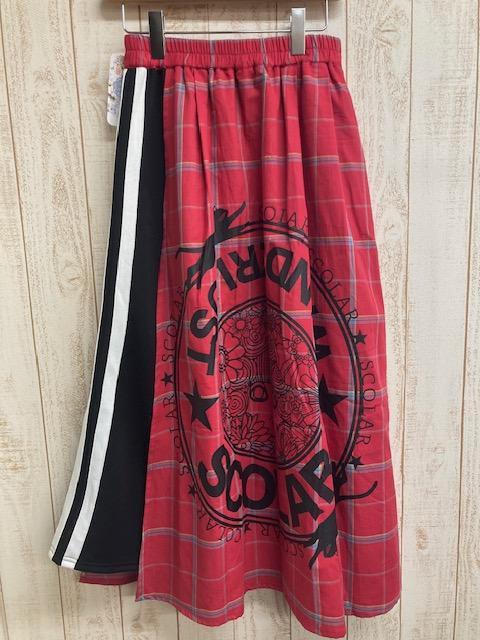 貓咪花朵圓形LOGO裙 