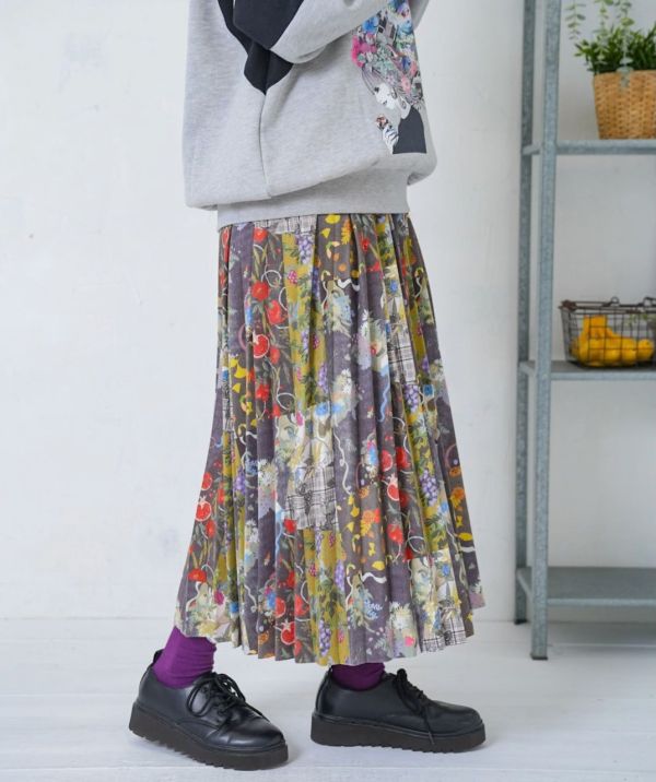 聚寶盆塗鴉百褶裙 