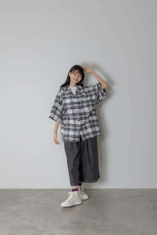 貓咪吐司七分寬褲 