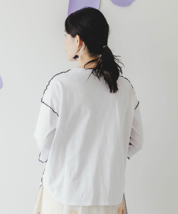 塗鴉馬戲團滾邊上衣 