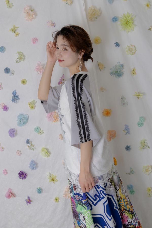 喬丹23蕾絲雙層上衣 