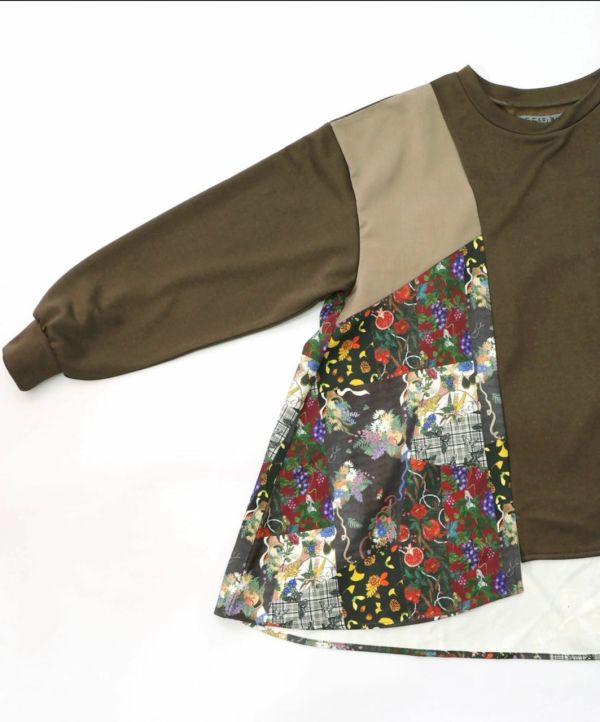 聚寶盆異彩拼接不規則上衣 