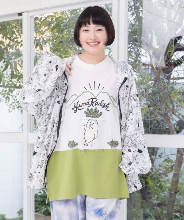 外空宇宙塗鴉連帽外套 