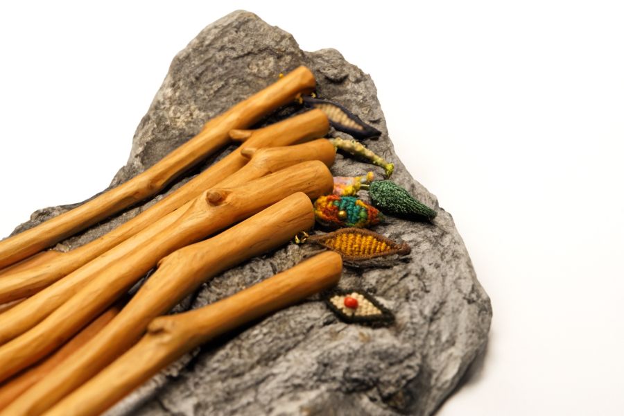 紅葉織品｜肖楠髮簪 