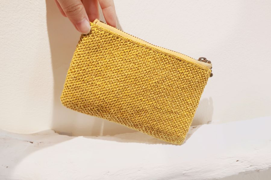 Lalaban Xinshe Banana Fiber Workshop｜Banana Fiber coin purse（yellow） 