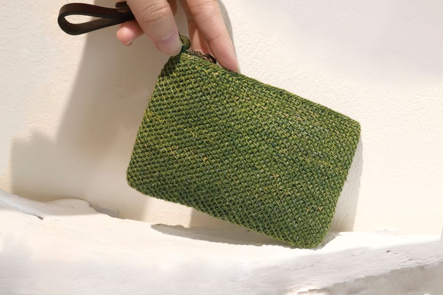 Lalaban Xinshe Banana Fiber Workshop｜Banana Fiber coin purse（green） 