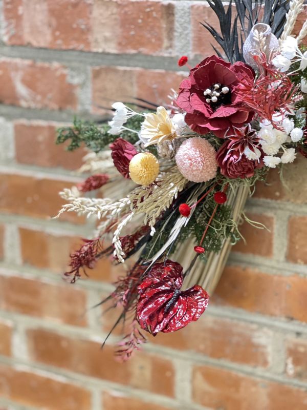 好事成雙_新年注連繩 注連繩,  不凋花, 乾燥花, 索拉花, 仿真花, 永生花,永生花課程,新年花禮, chinesenewyeargift, 過年居家布置, 過年花禮, 乾燥花, 擬真花, 日本大地農園, 
しめなわ, Shimenawa, 新年壁掛, 新年掛飾, 喜妹娜哇 , 以斯帖花園, 過年花禮, 企業花藝課程, 企業包班花藝