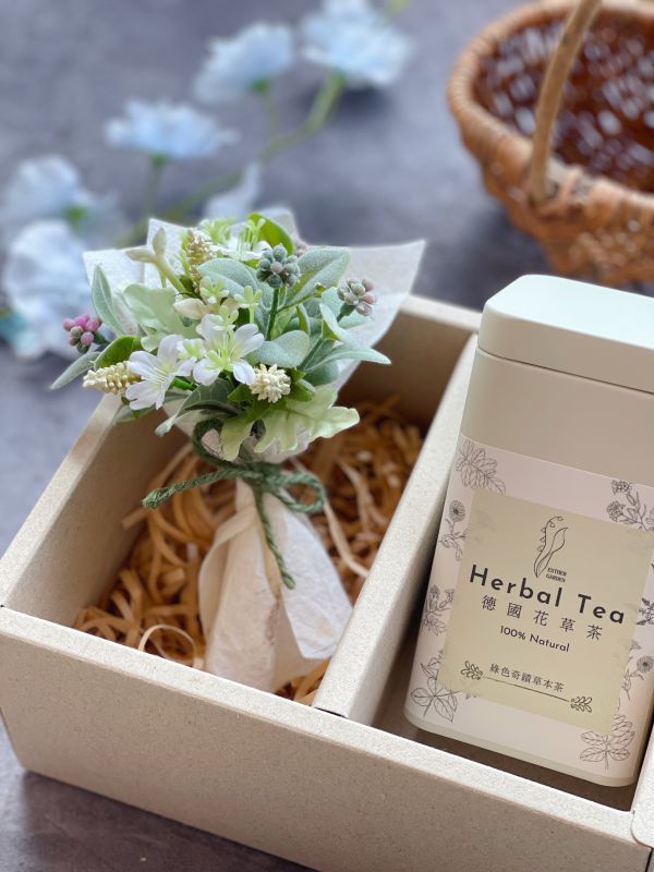 綠野仙蹤_花束花茶禮盒組 綠色奇蹟草本茶,波斯玫瑰國寶茶,德國花草茶, herbal tea, Germany tea,無咖啡因, 紓壓, 下午茶