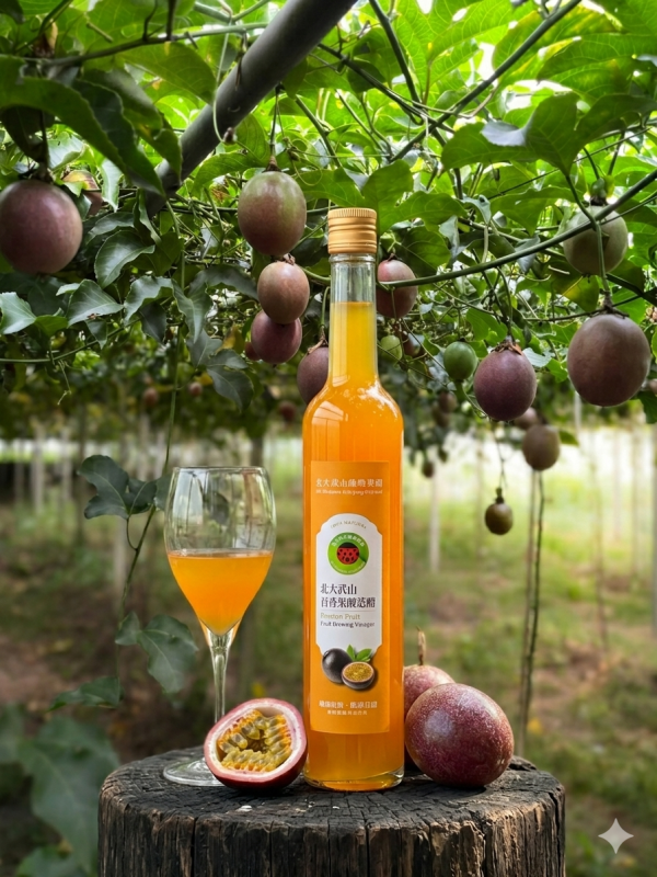百香果水果釀造醋 以斯帖花園, 北大武山水果釀造醋, 北大武山蟲鳴果園, 香檬醋, 甜桔醋, 健康醋, 養身飲品