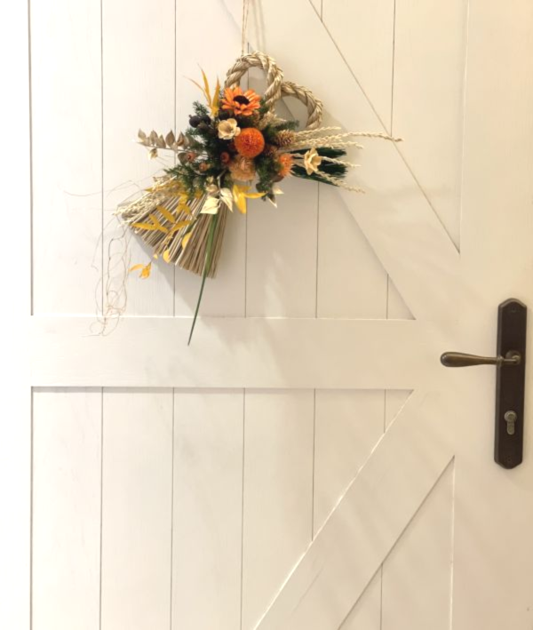 好事成雙_新年注連繩 注連繩,  不凋花, 乾燥花, 索拉花, 仿真花, 永生花,永生花課程,新年花禮, chinesenewyeargift, 過年居家布置, 過年花禮, 乾燥花, 擬真花, 日本大地農園, 
しめなわ, Shimenawa, 新年壁掛, 新年掛飾, 喜妹娜哇 , 以斯帖花園, 過年花禮, 企業花藝課程, 企業包班花藝