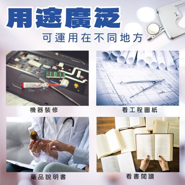 【HENRAY】卡片式LED隨身放大鏡 