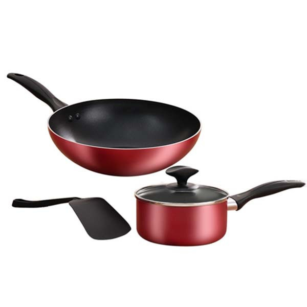 【Tefal法國特福】饗樂不沾鍋4件組-福利品 