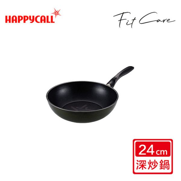 ＊芋圓團購＊【韓國HAPPYCALL】FITCARE鈦鑽石IH不沾鍋深炒鍋 24cm 