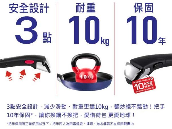 【Tefal法國特福】巧變精靈系列3件組—絲絨紅-福利品 
