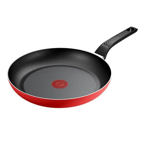 【Tefal 法國特福】 法國製燦紅系列32CM不沾鍋平底鍋-福利品 
