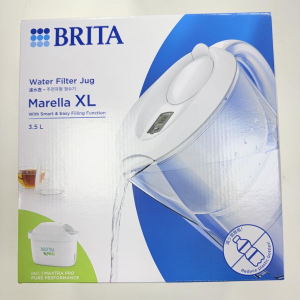 現貨【BRITA】馬利拉 濾水壺XL 3.5公升+4個濾芯 超值優惠組 / 單入組 / 濾芯組合 