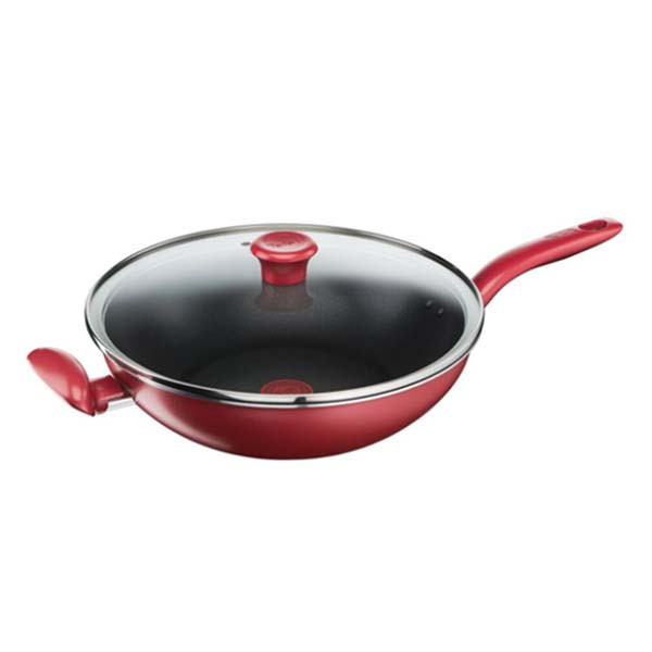 【Tefal法國特福】美食家系列30cm不沾小炒鍋加蓋-福利品 
