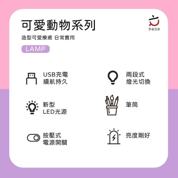 【HENRAY】(包裝不完整)可愛動物小夜燈-羊駝(綠.筆筒) / 蝸牛(粉筆筒) / 鴨子(黃.手機架) 小夜燈 