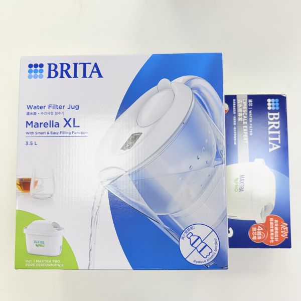 現貨【BRITA】馬利拉 濾水壺XL 3.5公升+4個濾芯 超值優惠組 / 單入組 / 濾芯組合 