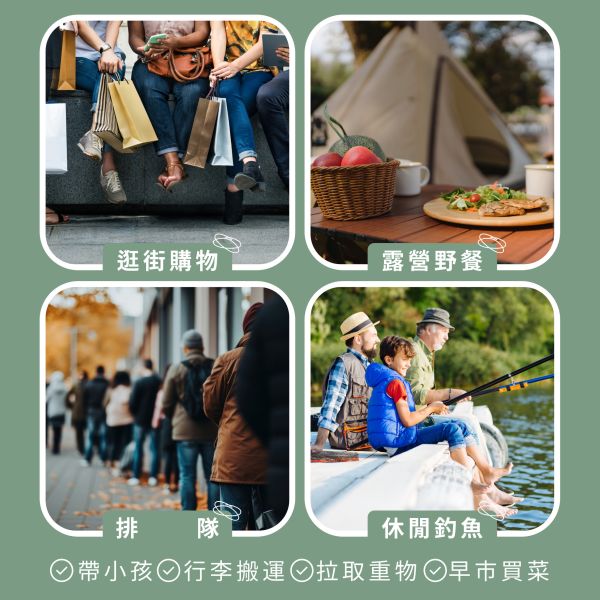 【HENRAY】四輪萬向露營推車（星空灰／薰衣紫） #推車
#折疊購物車
#折疊推車
#購物車
#購物推車
#可機車載 折疊推車
#折疊手推車
#收納推車
#摺疊購物車
#折疊購物車 推車
#摺疊推車
#4輪萬向購物車