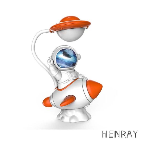 【HENRAY】太空人夜燈-火箭款(橘) 小夜燈 