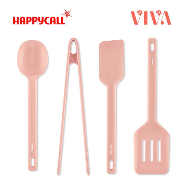 ＊芋圓團購＊【韓國HAPPYCALL】矽膠料理配件4件組-粉 