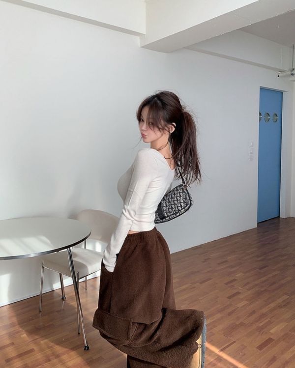 V領短版開衫 
