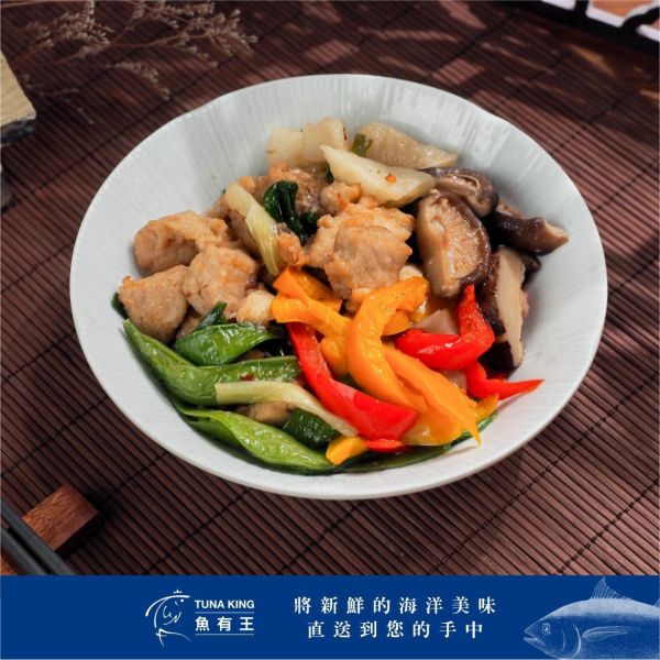 魚有王｜香爆雙醬彩椒魚(400g)｜鮪魚搭配雙重特製醬料 