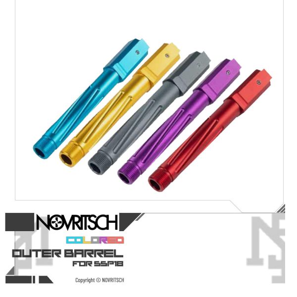 NOVRITSCH SSP18 Custom Colour TDC Outer Barrel (Blue/Gold/Grey/Purple/Red) NOVRITSCH,SSP18,Custom,TDC,Outer Barrel,Blue,Gold,Grey,Purple,Red