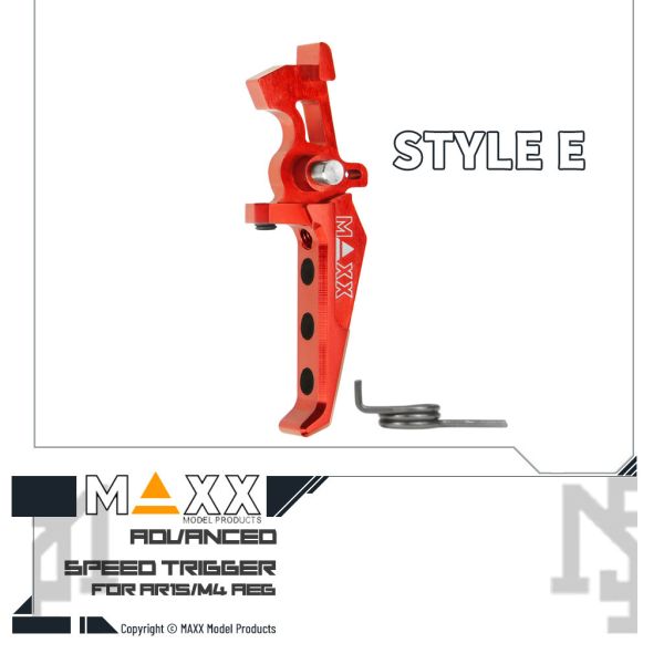 MAXX AEG Style E Advanced Speed Trigger (Red) MAXX,AEG,Style E,Advanced,Speed Trigger,Red