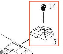 KJWORKS KP-11 原廠零件 後罩門 照門 KJWORKS KP-11 原廠零件 後罩門 照門,YMS