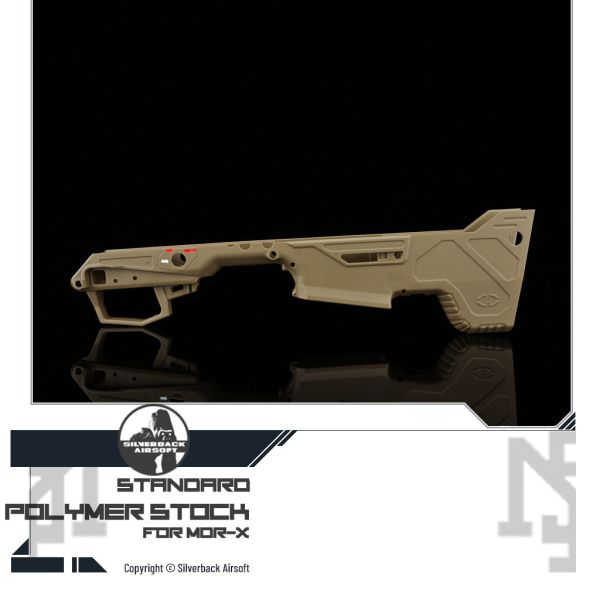 Silverback MDR-X Polymer Stock (FDE, Black) Silverback,SBA,MDR-X,Polymer Stock,Black,FDE
