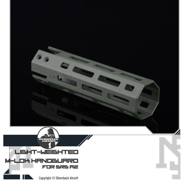 Silverback SRS A2 Polymer M-LOK Handguard (OD) Silverback,SBA,SRS A2,Polymer,M-LOK,Handguard,OD,SBA-HDG-07OD