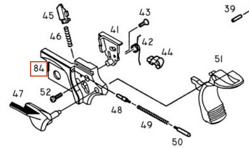 KJWORKS KP-06 原廠零件 中段蓋板 KJWORKS KP-06 原廠零件 中段蓋板,YMS