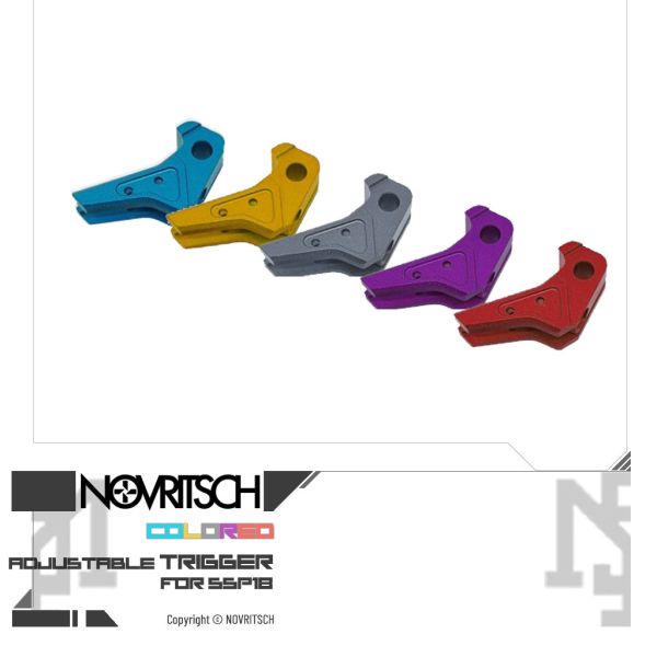 NOVRITSCH SSP18 Custom Adjustable Trigger (Blue, Gold, Grey, Purple, Red) NOVRITSCH,SSP18,Custom,Adjustable Trigger,Blue,Gold,Grey,Purple,Red,YMS AIRSOFT,YMS,AIRSOFT,YAMASHUN,TAIWAN AIRSOFT,AIRSOFT TAIWAN,亞瑪順,生存遊戲