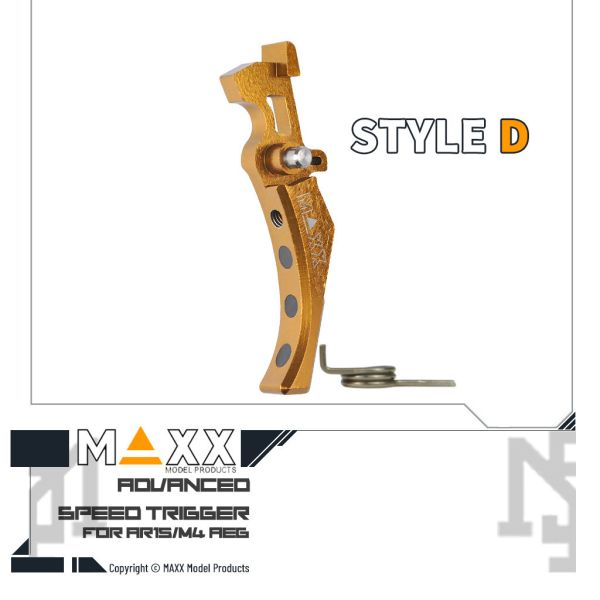 MAXX AEG Style D Advanced Speed Trigger (Gold) MAXX,AEG,Style D,Advanced,Speed Trigger,Gold,MX-TRG002SDG